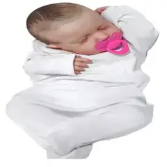 GENERICO - Muñeco Bebé Reborn Niños De Silicona Con Ropa 46cm