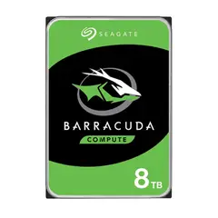 SEAGATE - BarraCuda 3.5" Disco Duro 8TB para PC , 5400RPM, 256MB Cache, SATA 6.0Gbs