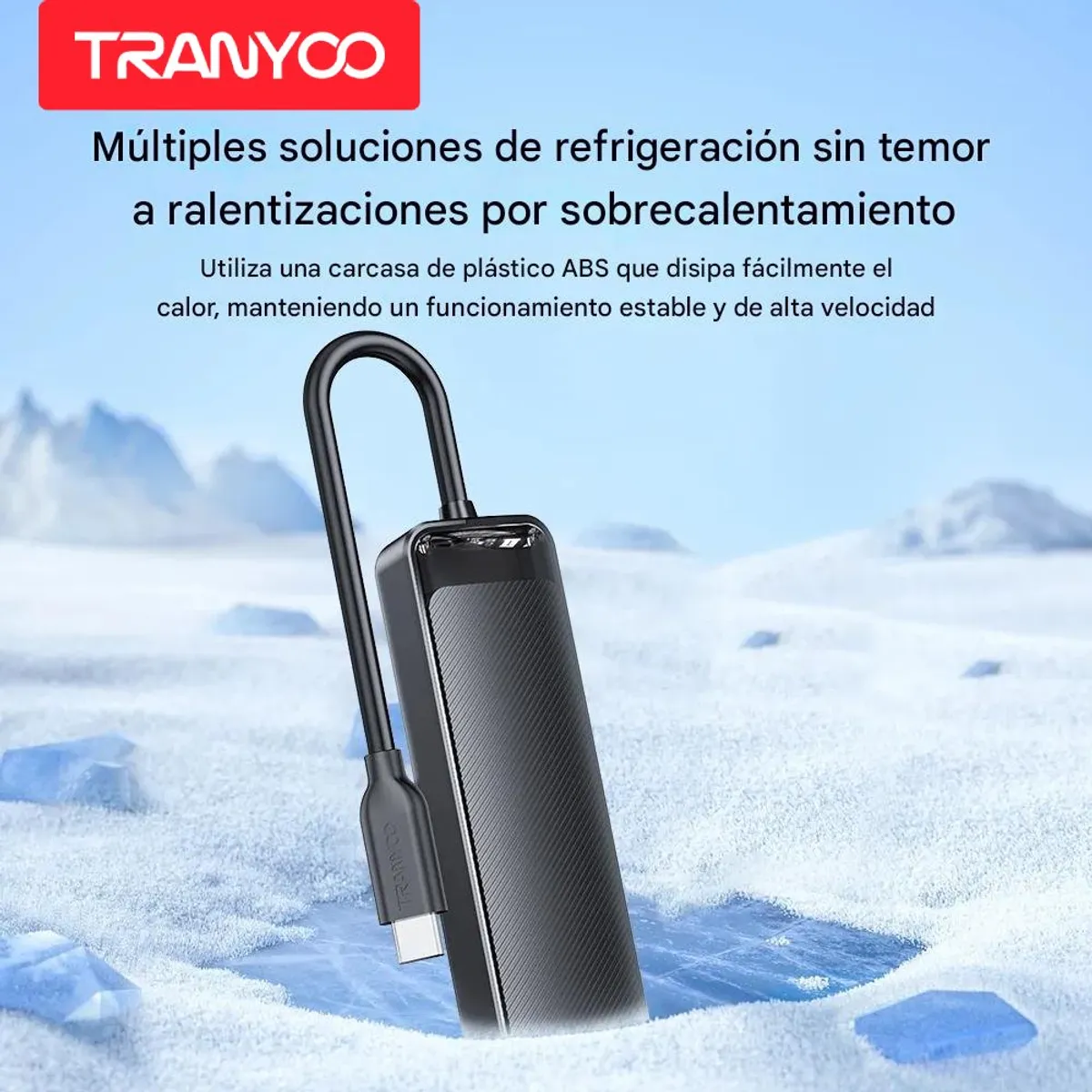 GENERICO - Adaptador Hub Usb C A 4 Puertos Usb 3.0/2.0 Tranyoo HB1-C