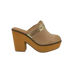 HERIEL - Zapato Beige Gamuza Mujer
