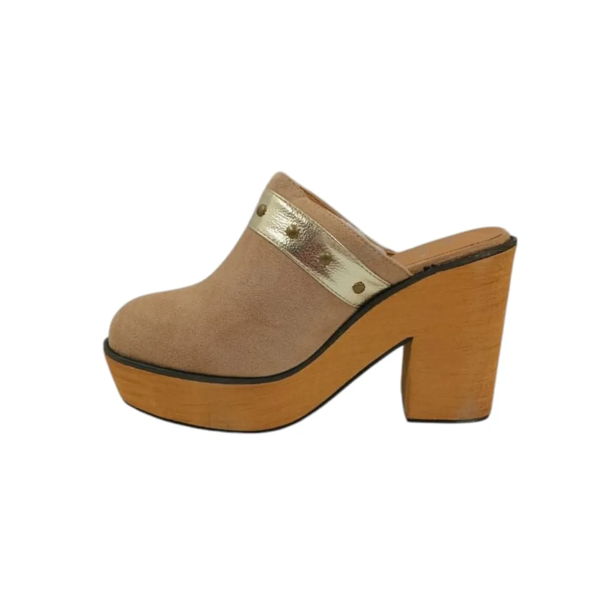 HERIEL - Zapato Beige Gamuza Mujer
