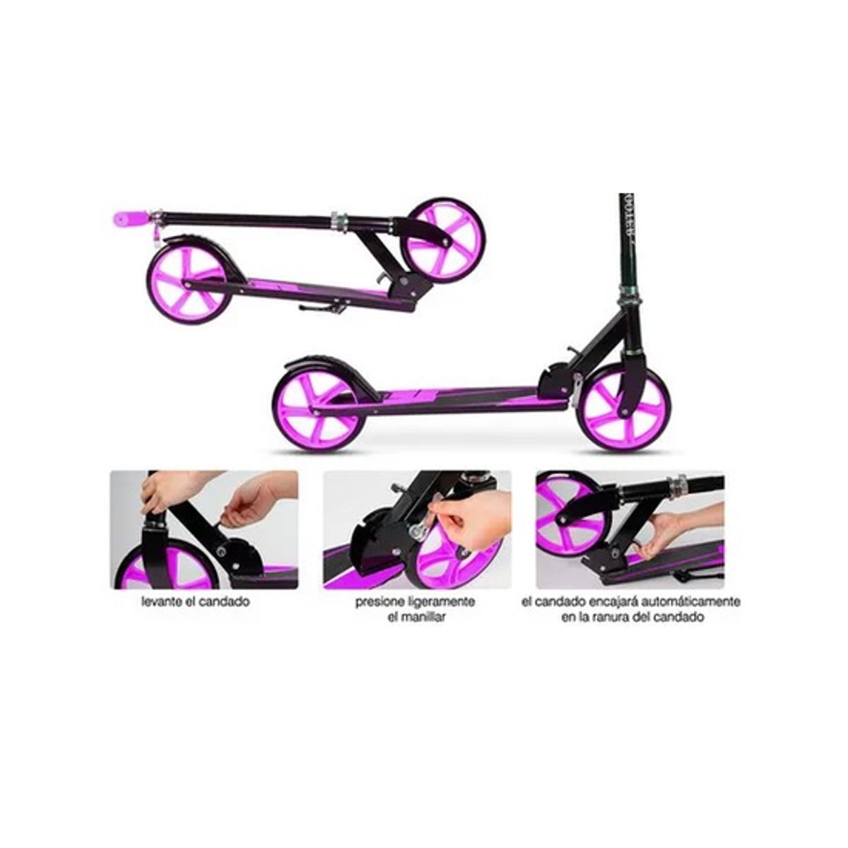 GENERICO - Scooter patin manillar ajustable en niveles multicolor