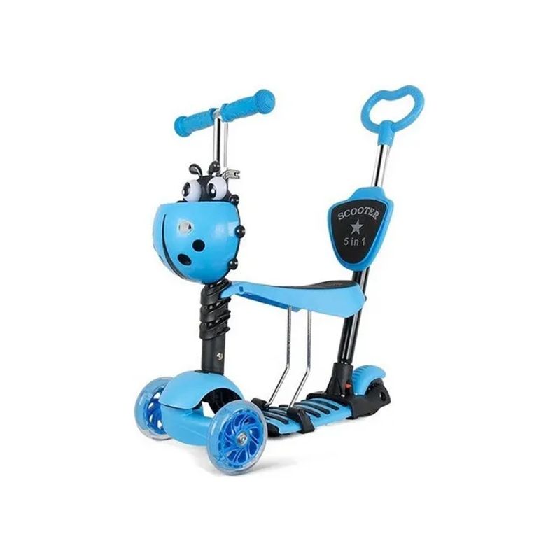GENERICO - Monopatín scooter en luz led color celeste