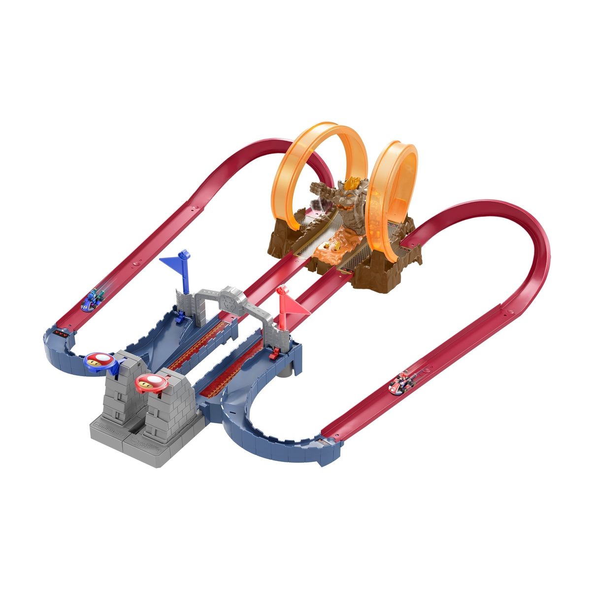 HOT WHEELS - Pista De Autos Pista Castillo De Bowser Hot Wheels