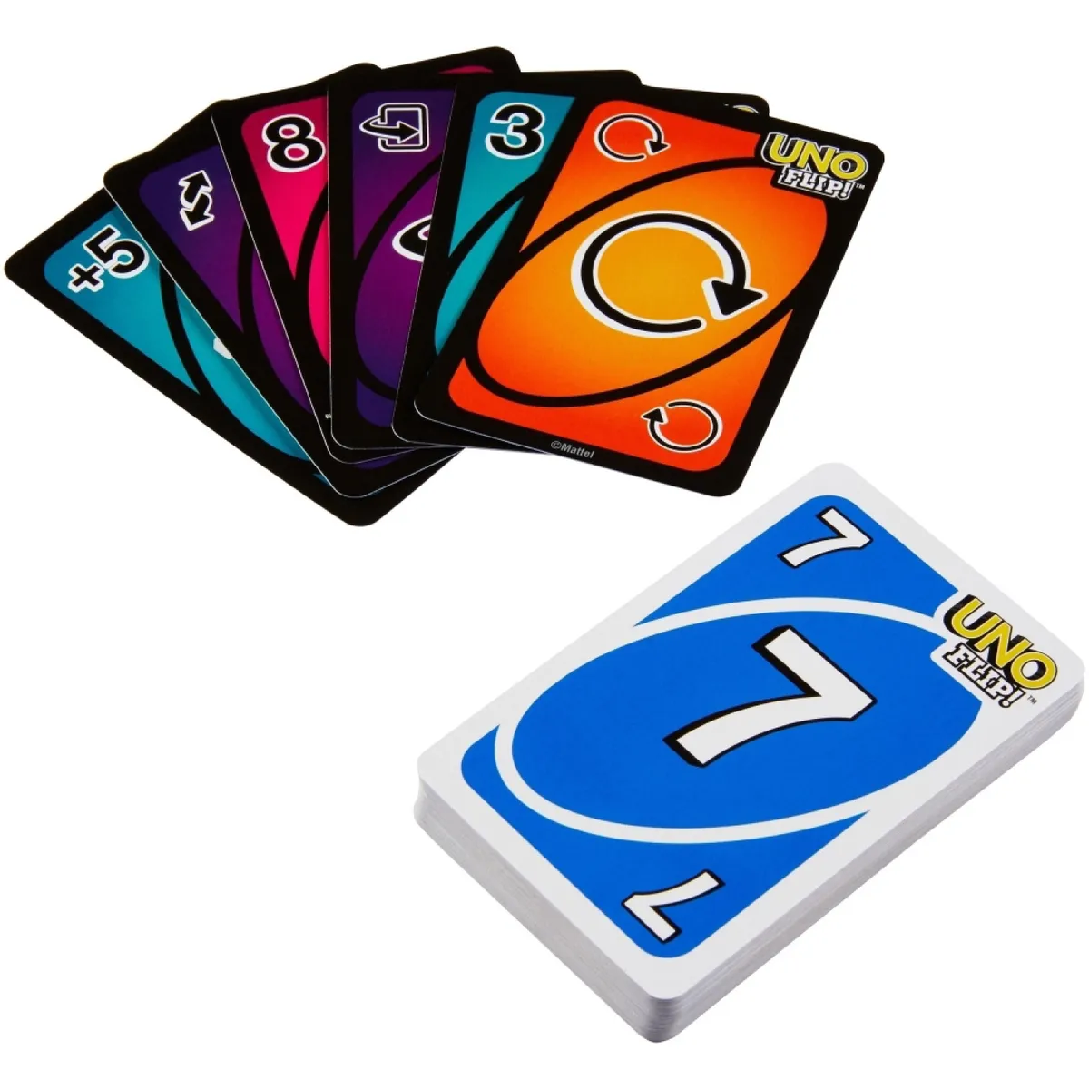 GAMES - Juego de Mesa Uno Flip! Juego De Cartas Familiar