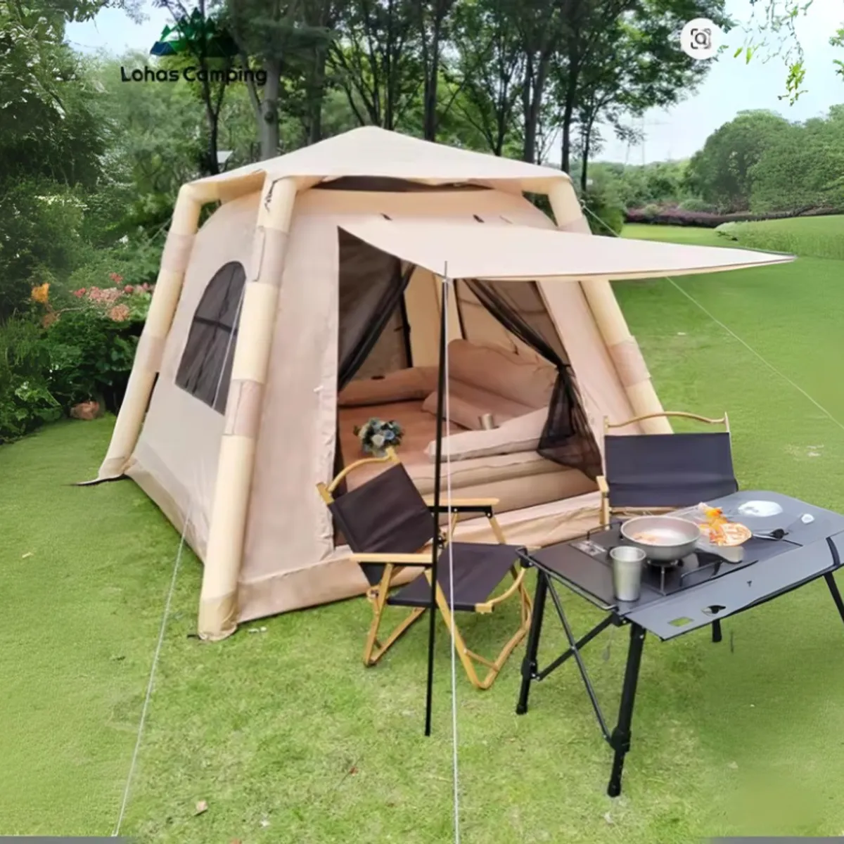 PEQUI - CARPA INFLABLE COLOR CAQUI