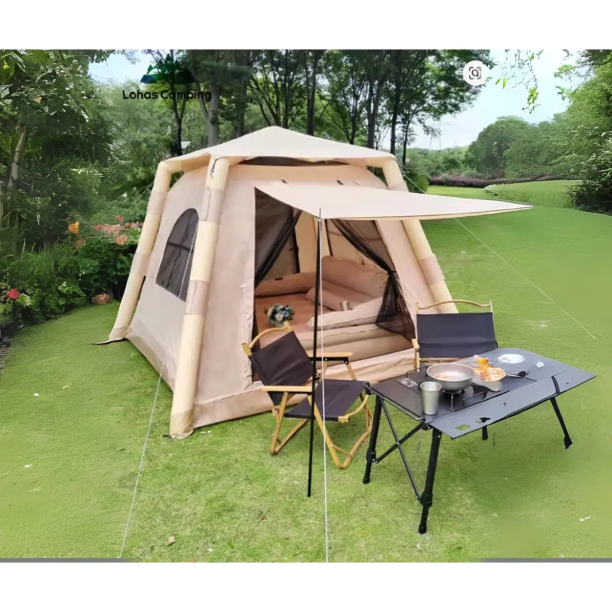 PEQUI - CARPA INFLABLE COLOR CAQUI