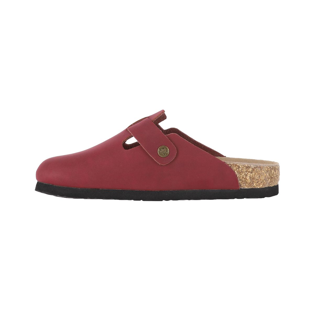 BAMERS - Zueco Mujer Bamers Classic Buckle Burdeo