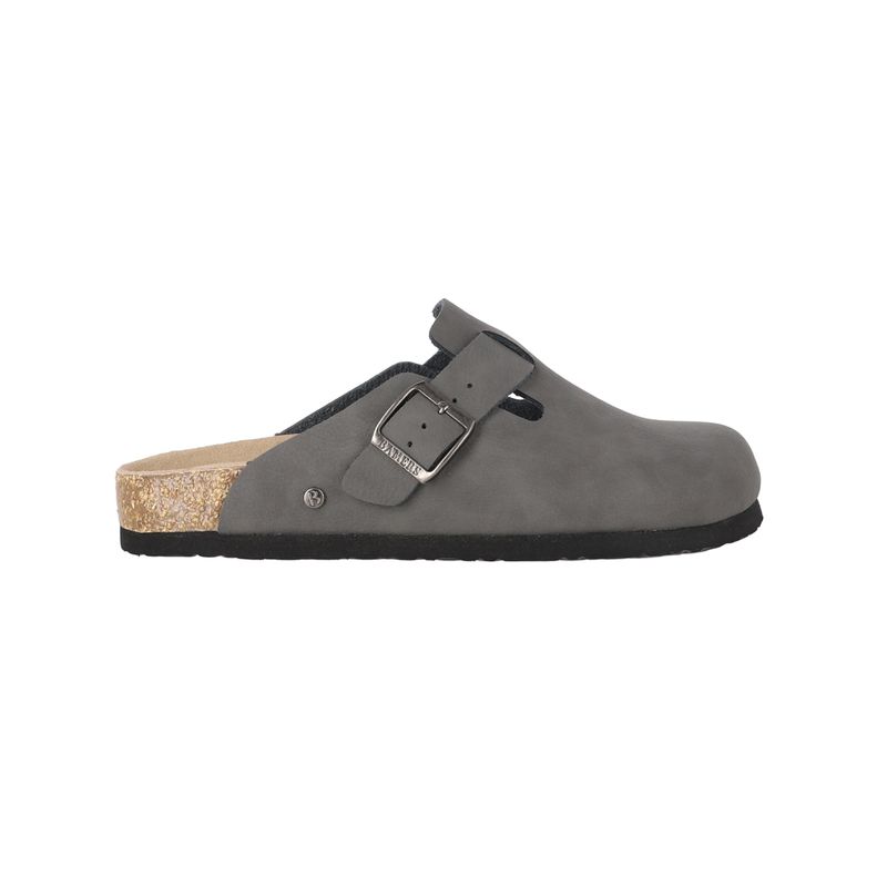 BAMERS - Zueco Mujer Bamers Classic Buckle Gris