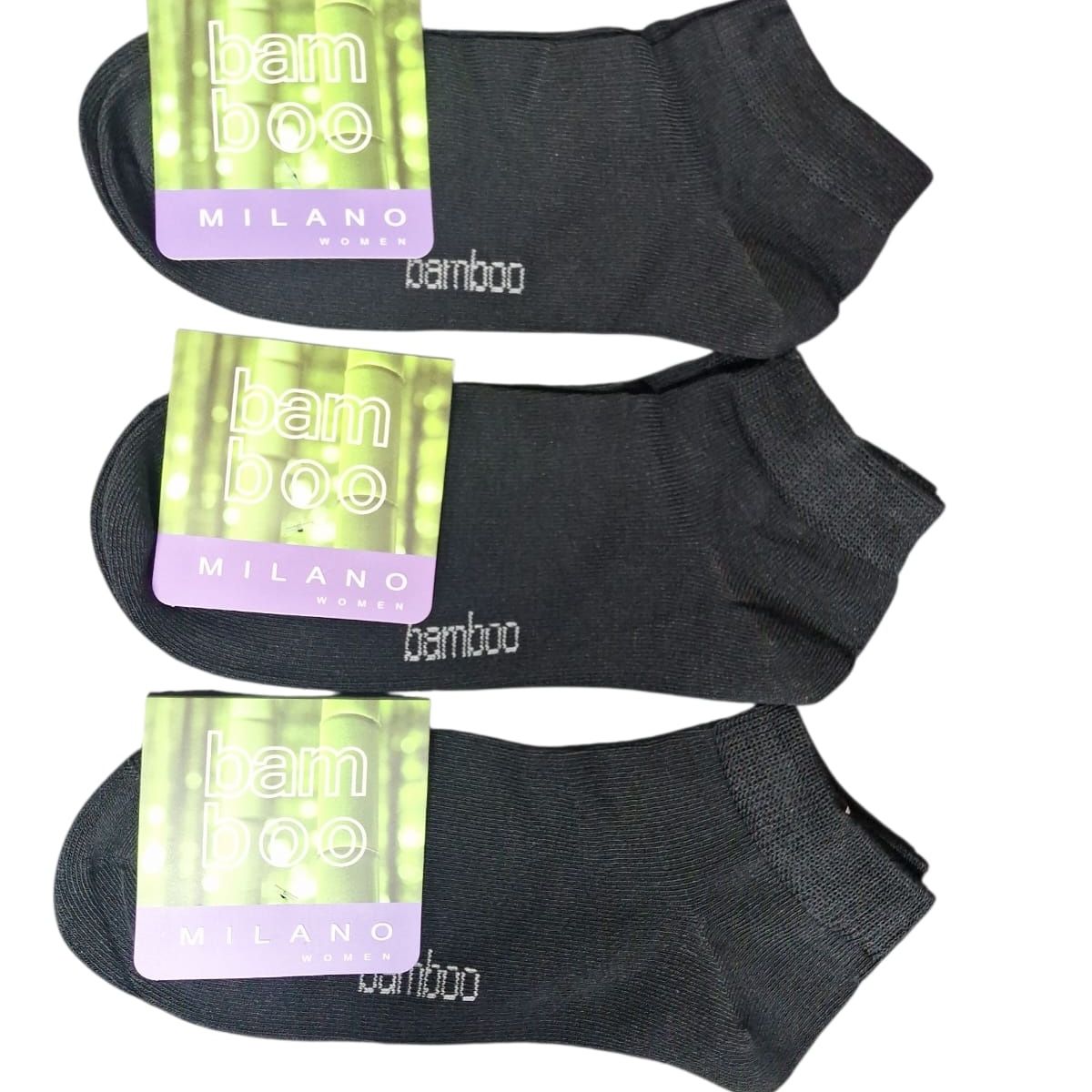 GARSIL - x6 Calcetas Cortas - Tobilleras Soquete Fibra De Bambu Para Mujer