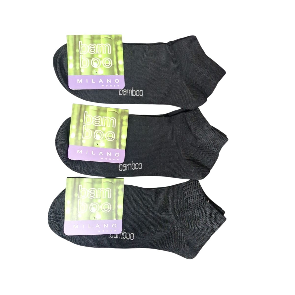 GARSIL - x6 Calcetas Cortas - Tobilleras Soquete Fibra De Bambu Para Mujer