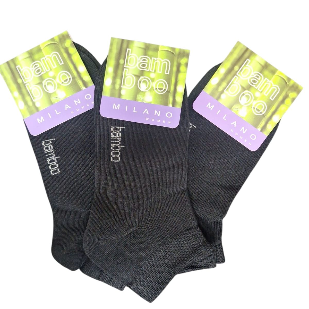 GARSIL - x6 Calcetas Cortas - Tobilleras Soquete Fibra De Bambu Para Mujer