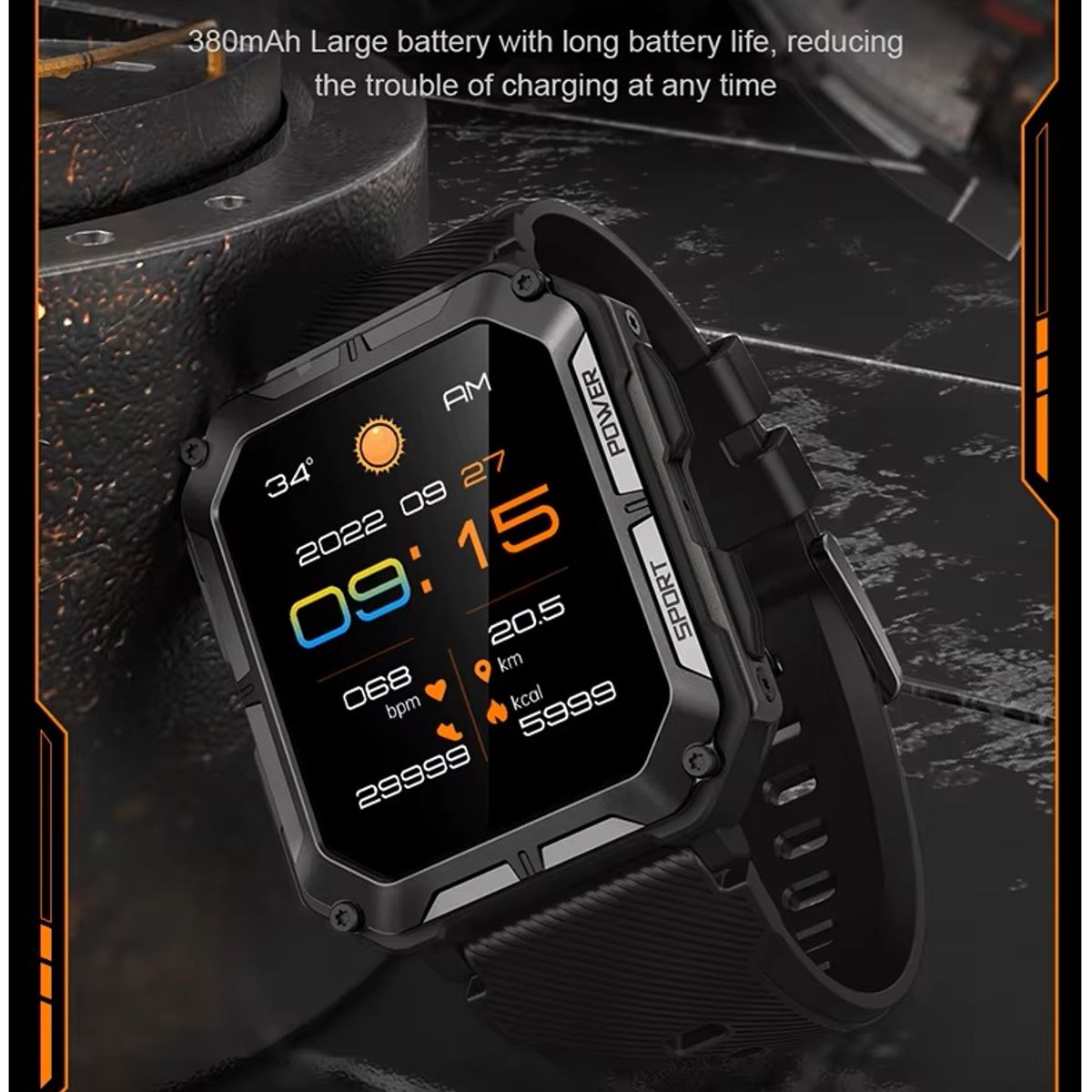 GENERICO - Reloj Inteligente Deportivo Llamadas Bluetooth Monitor de Salud