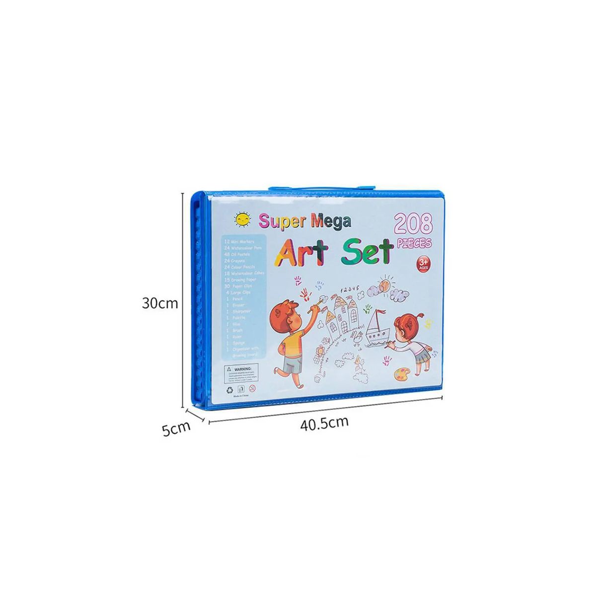 GENERICO - Set De Arte Niños 208 Piezas Lápices Para Colorear - Celeste