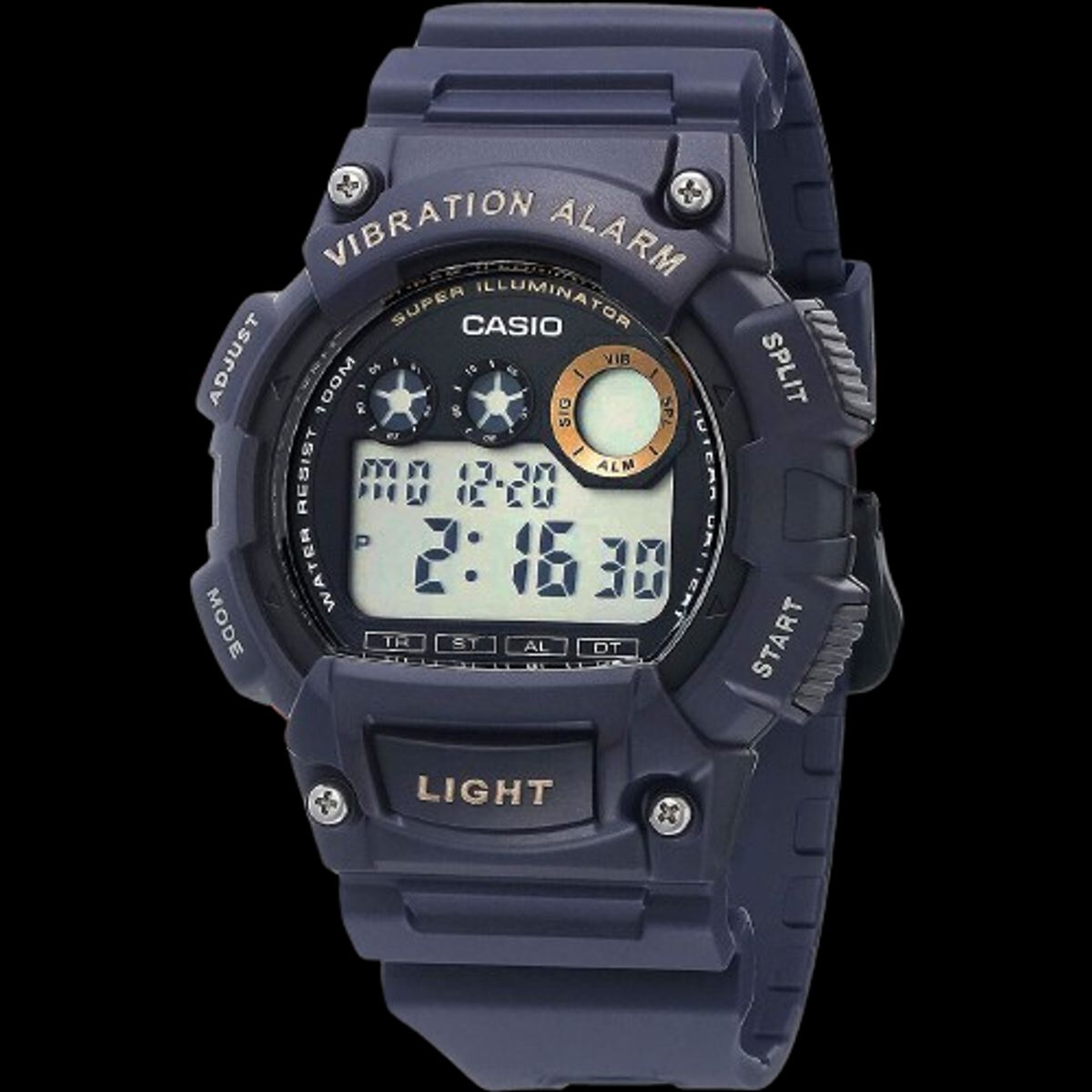 CASIO - RELOJ CASIO W735H-2A HOMBRE DIGITAL ALARMA VIBRACION