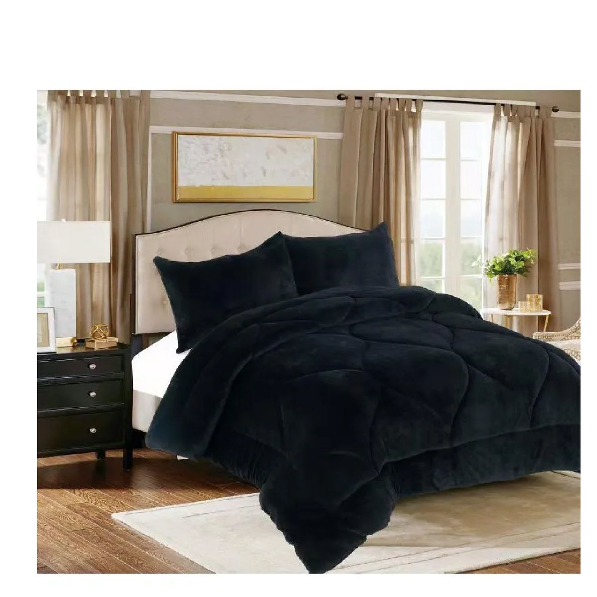 GENERICO - Cobertor Chiporro plush invierno 1.5 Plaza