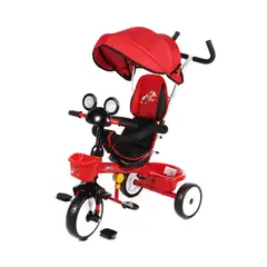 DISNEY - Triciclo Musical Con Guia Y Techo Mickey