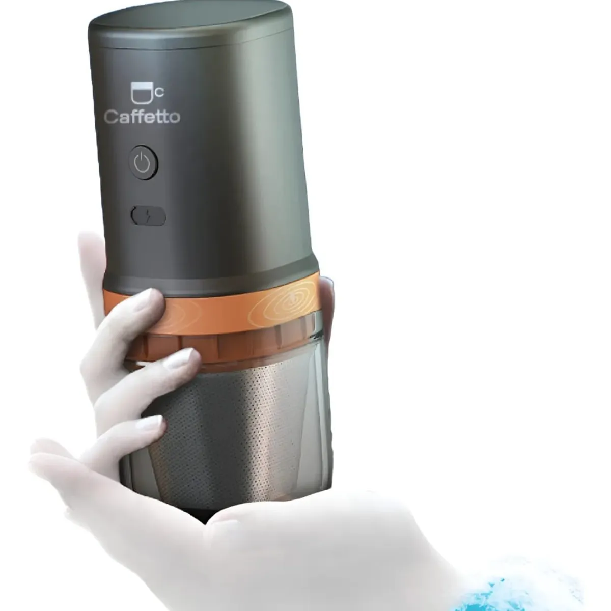 GENERICO - Cafetera Portatil con Molino Eléctrico - All In One - CAFFETTO