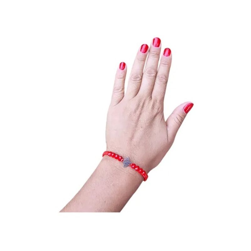GENERICO - Pulsera Roja Nudo De Bruja Protector