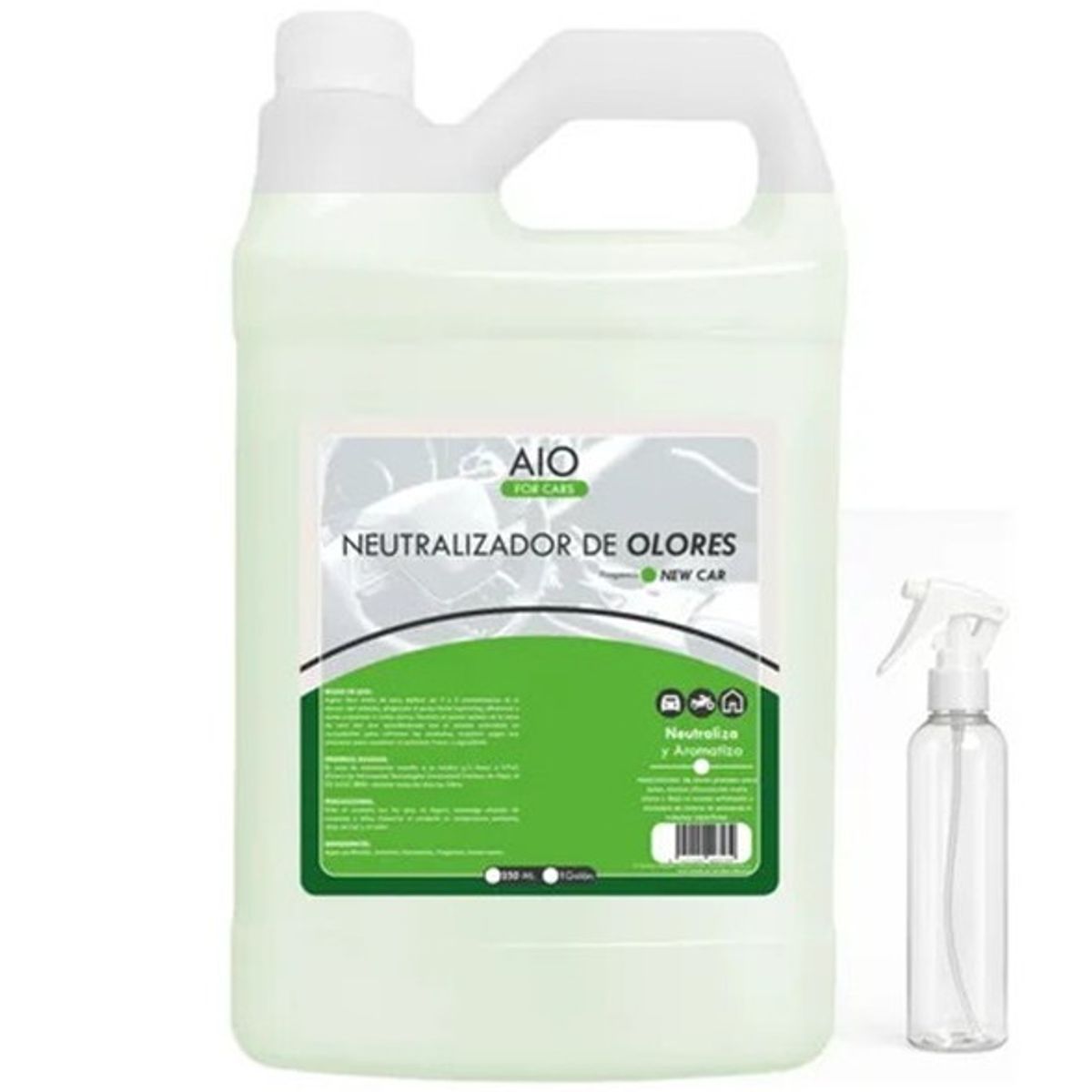 GENERICO - Eliminador Neutralizador Olores Autos 1 Galón Aroma New Car