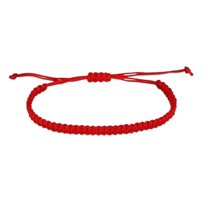 GENERICO - Pulsera Roja Protección Amuleto Tejida A Mano Cuarzodecohogar