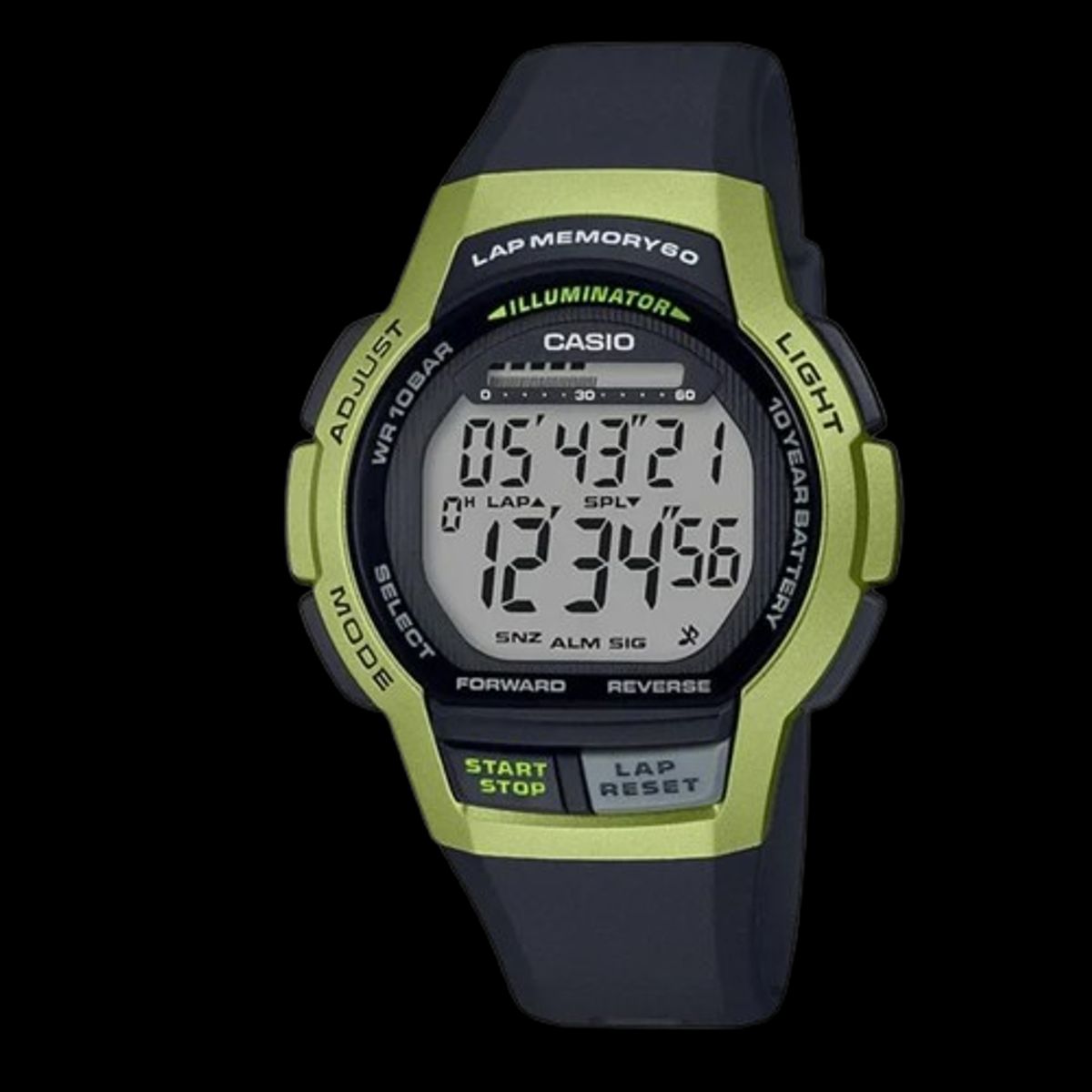 CASIO - RELOJ CASIO WS1000H-3A HOMBRE DIGITAL  60 LAP MEMORIAS