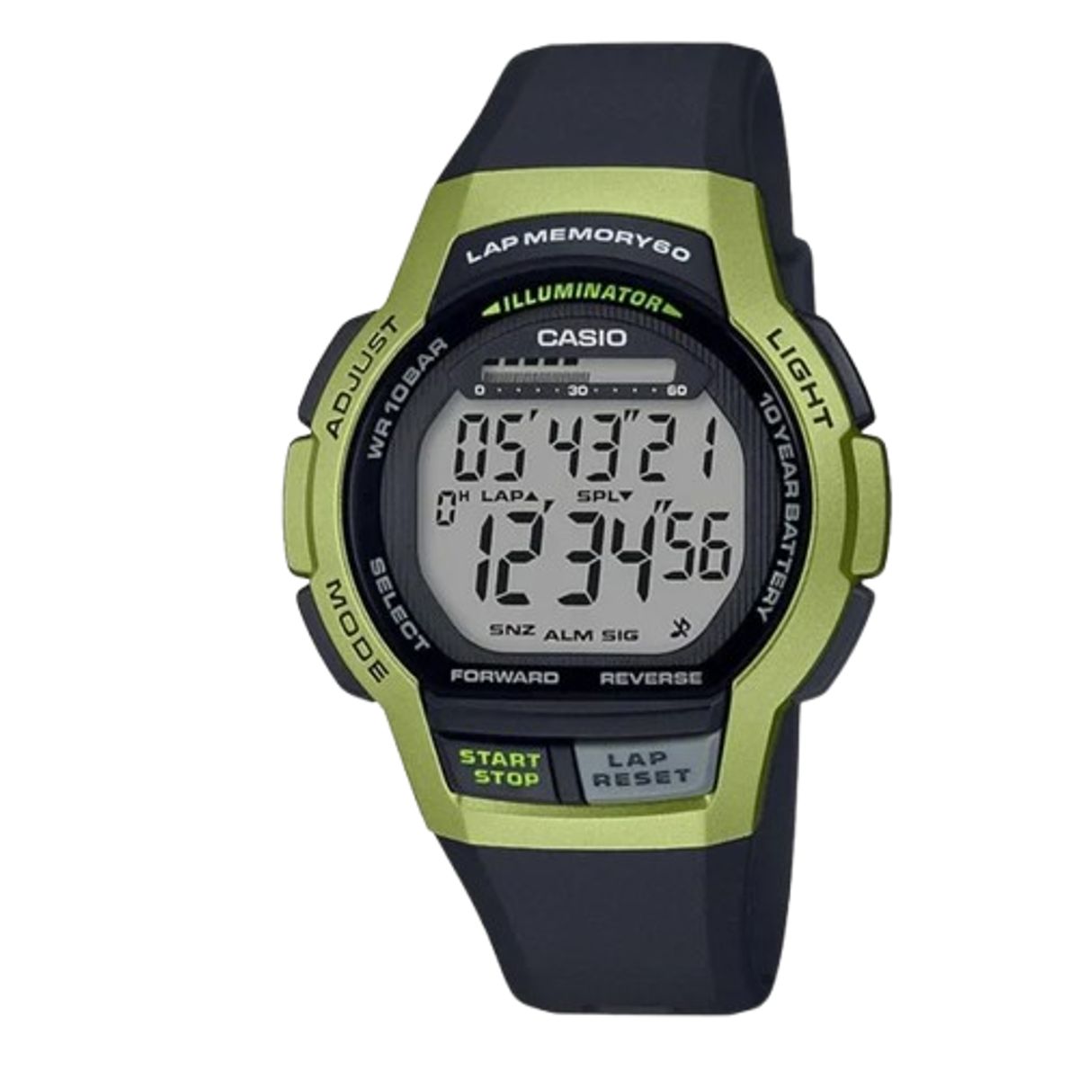 CASIO - RELOJ CASIO WS1000H-3A HOMBRE DIGITAL  60 LAP MEMORIAS