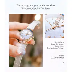 GENERICO - Reloj de Mujer Diseño Lujo con Correa de Cuero y Cristales Multicolor