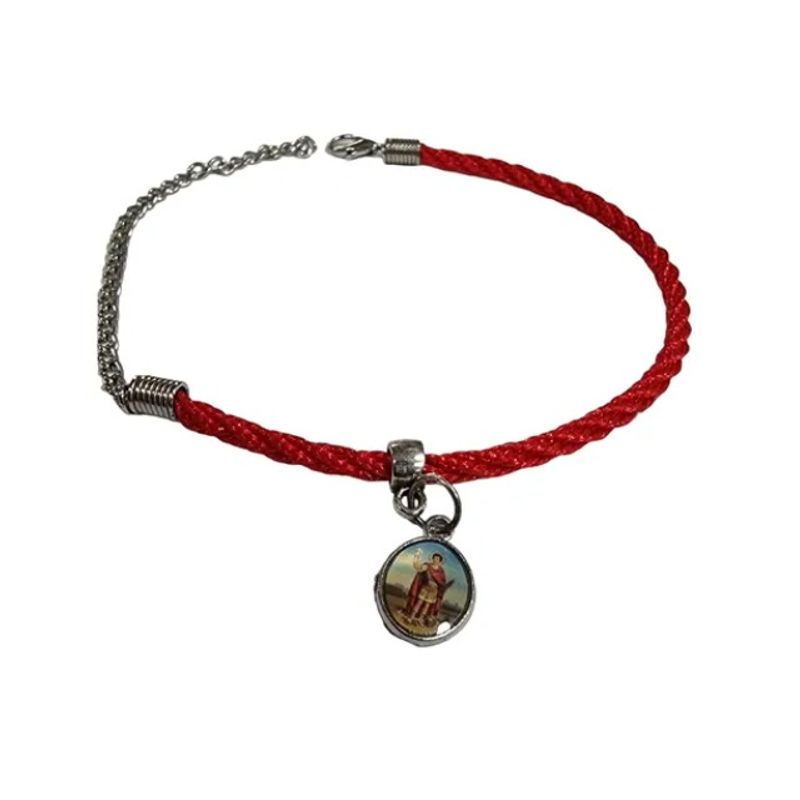 GENERICO - Pulsera San Expendito Roja Protectora