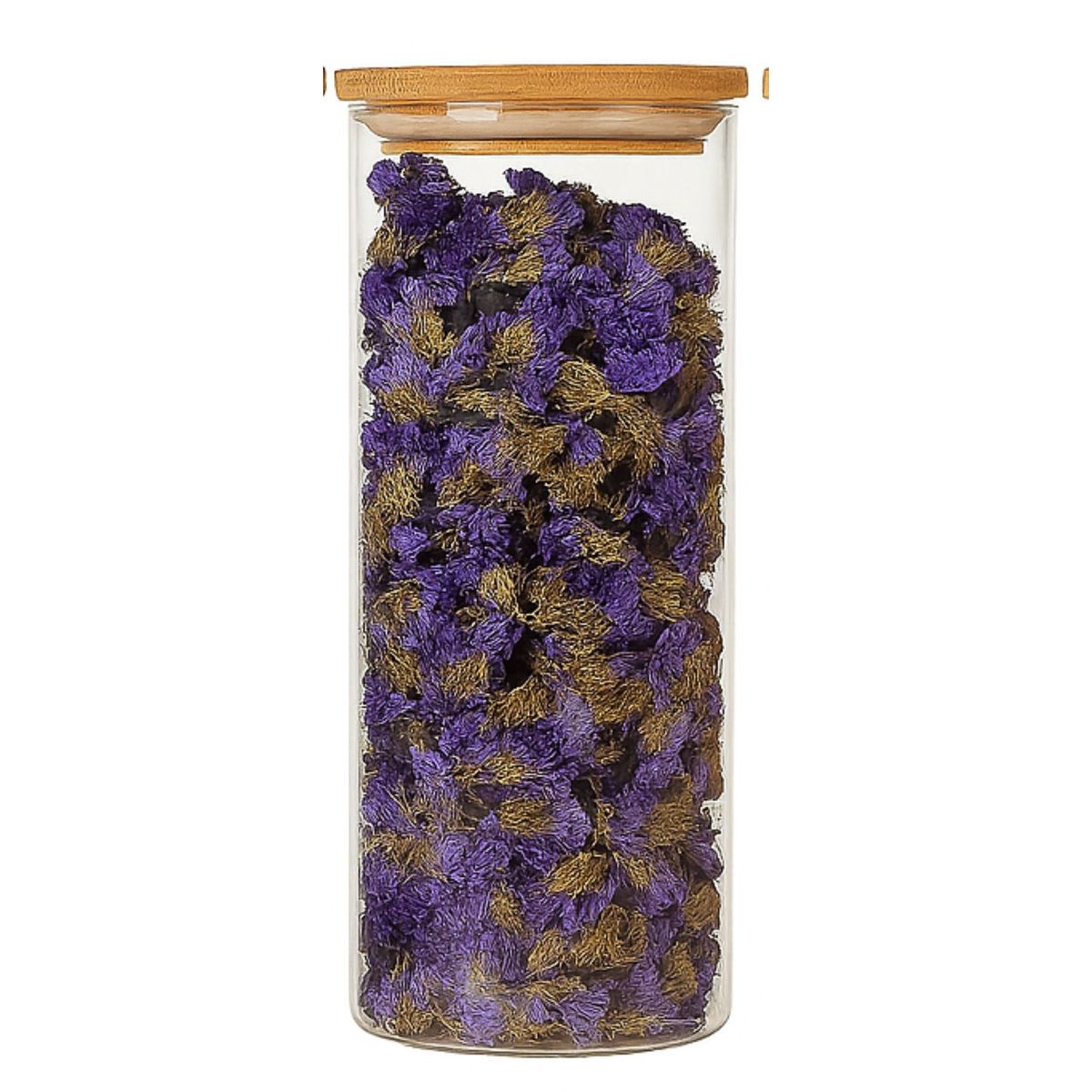 GENERICO - Frasco Vidrio Tapa Bambú 1.5 Litros