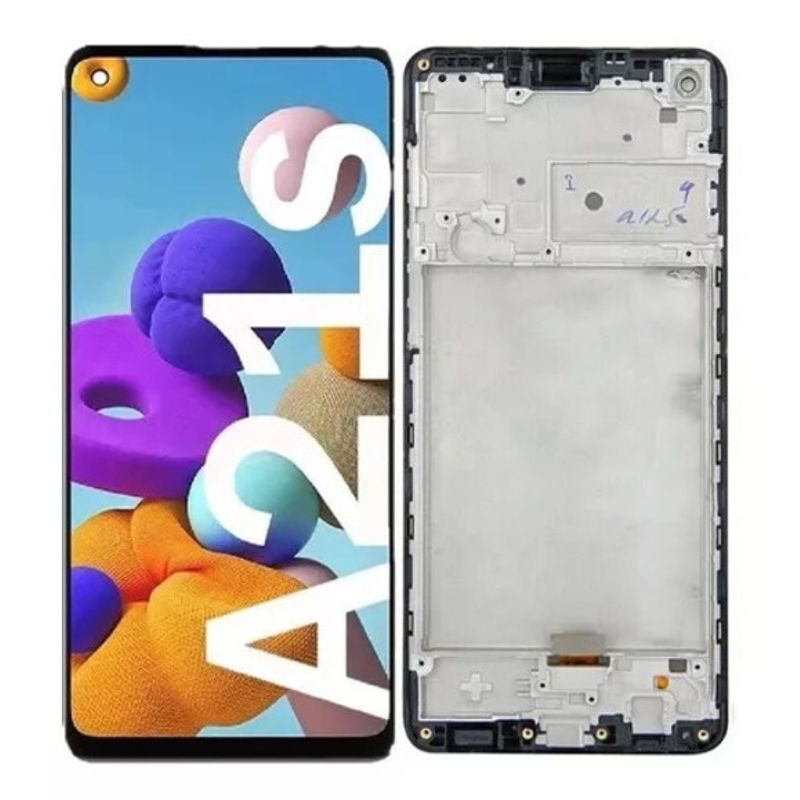 GENERICO - Pantalla Compatible Con Samsung A21s Con Marco