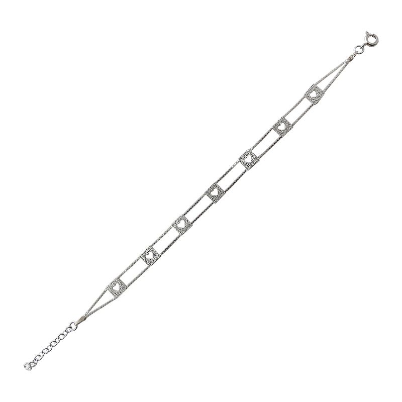 MABELITA - Pulsera De Plata - Reina de Corazones