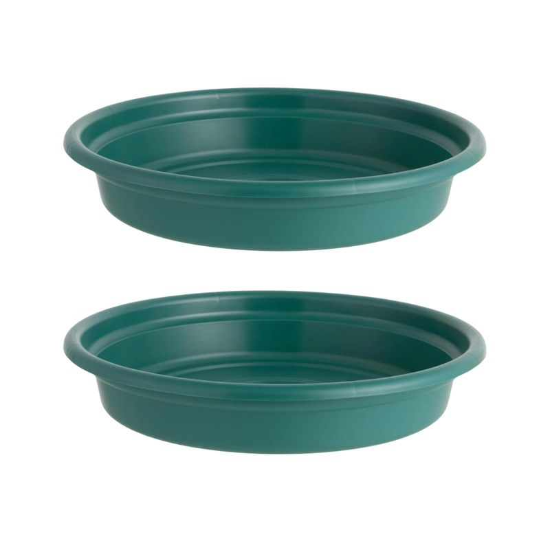 HERRERA MAISON - Pack X2 Plato Macetero 40 CM Verde