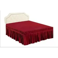 Faldon para Cama 2 Plazas, Burdeos