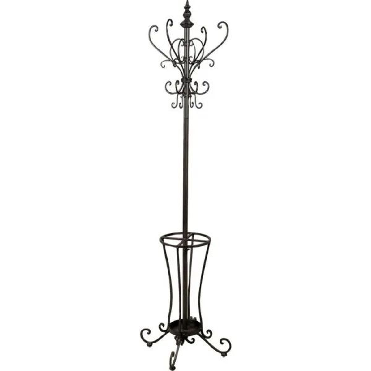 GENERICO - perchero paraguero envejecido negro