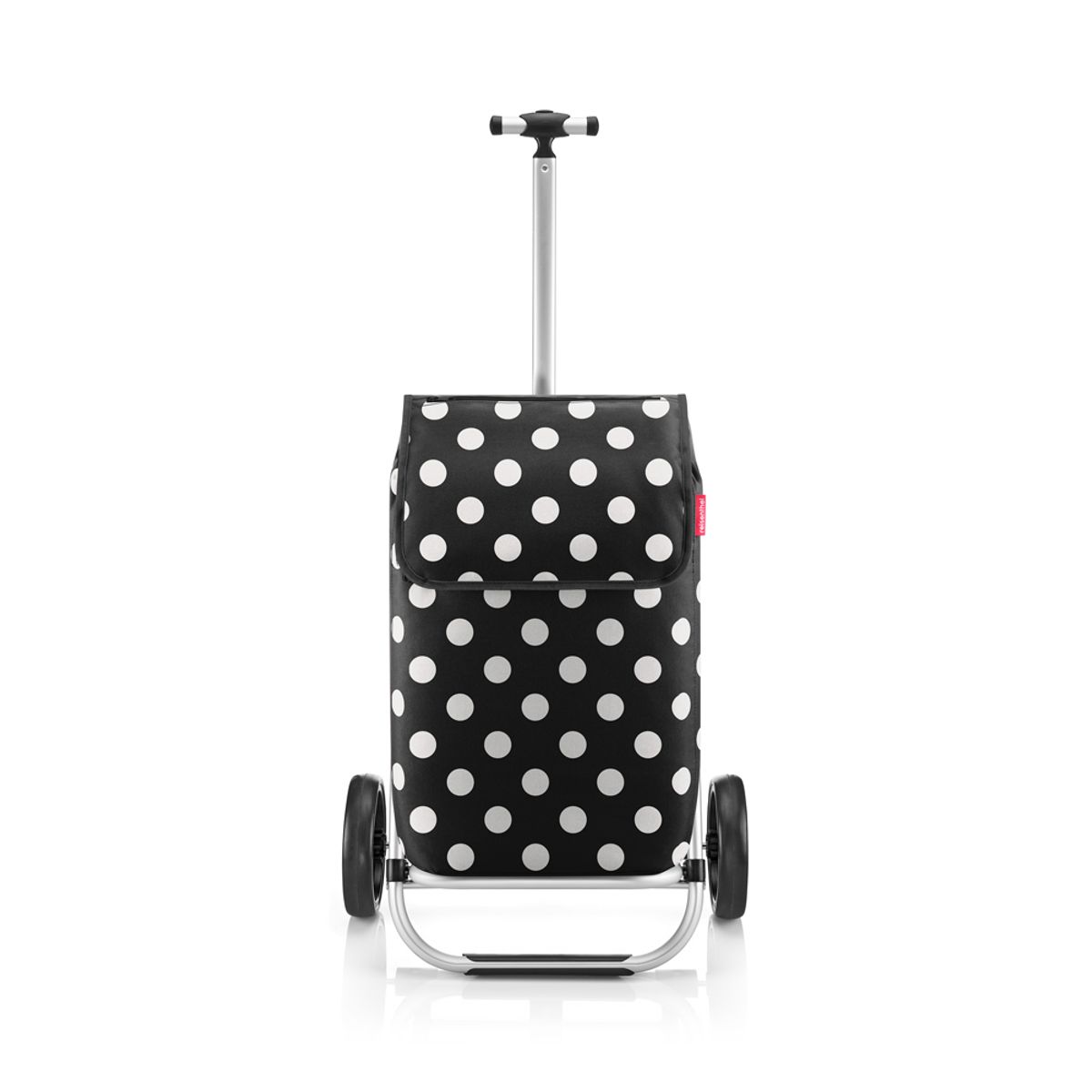 REISENTHEL - Carro de compras Shopping trolley - dots white - Negro