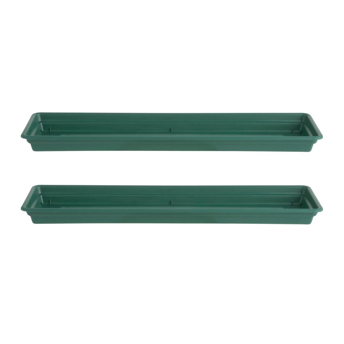 HERRERA MAISON - Pack X2 Base de Plastico para Jardinera 59 CM Verde