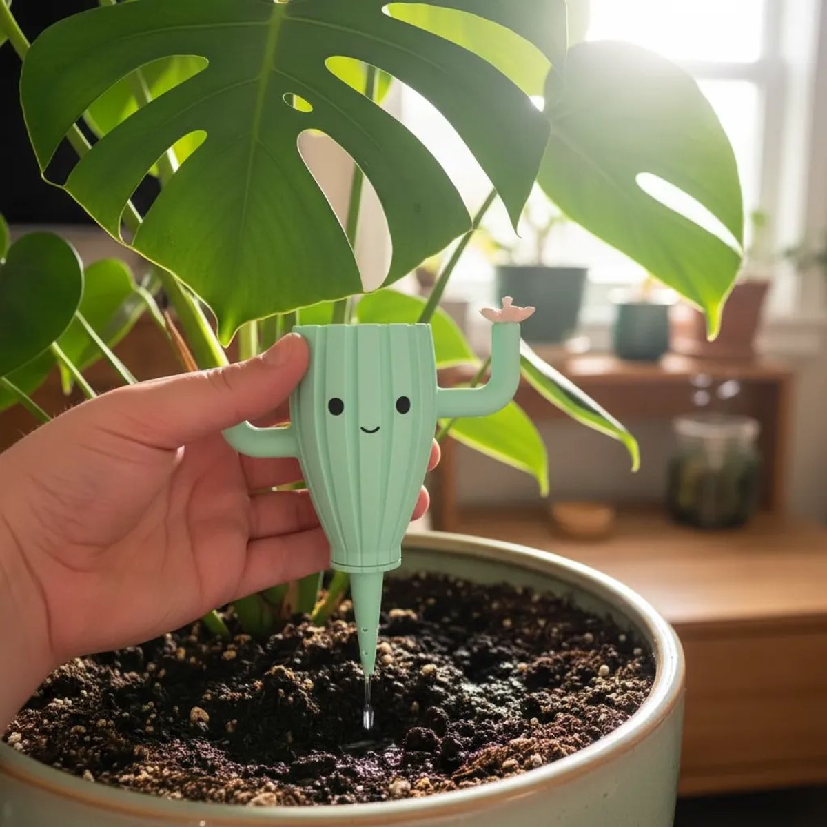 GENERICO - Globo De Riego Para Plantas Goteo Diseño Cactus Prints Patro