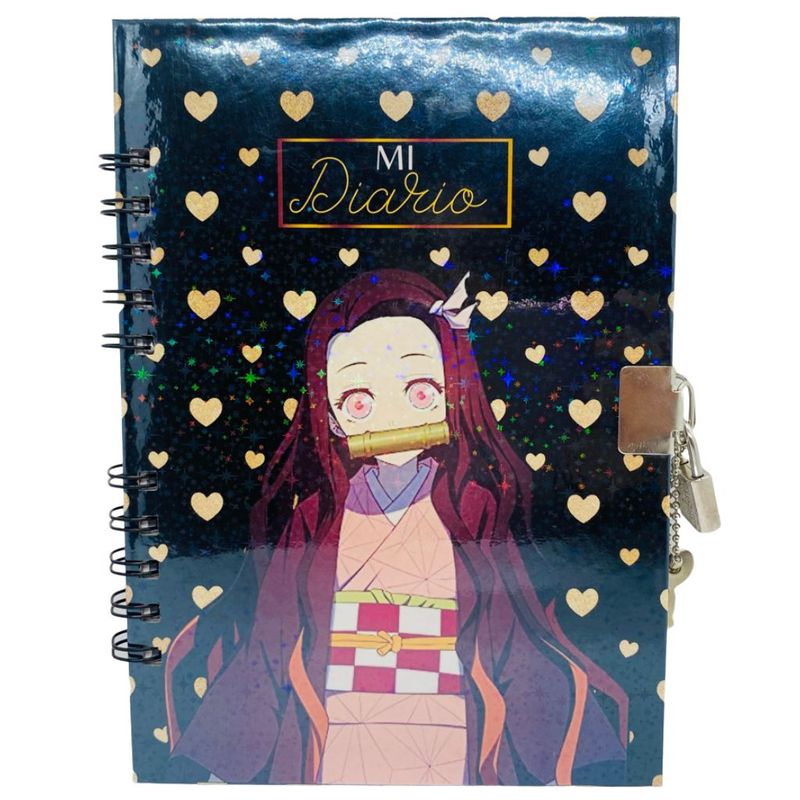 GENERICO - Diario de Vida 70 Hojas Diseño Nezuko Kamado
