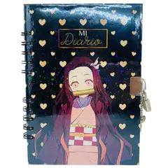 GENERICO - Diario de Vida 70 Hojas Diseño Nezuko Kamado