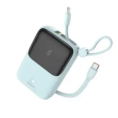 GENERICO - Batería Externa Power Bank Carga Rápida 10000MAH 225W CON LED DIGITAL DISPLAY COLOR CELESTE