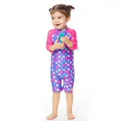 BONVERANO - Traje De Baño Manga Larga Bebé Niñas Protección Solar UV