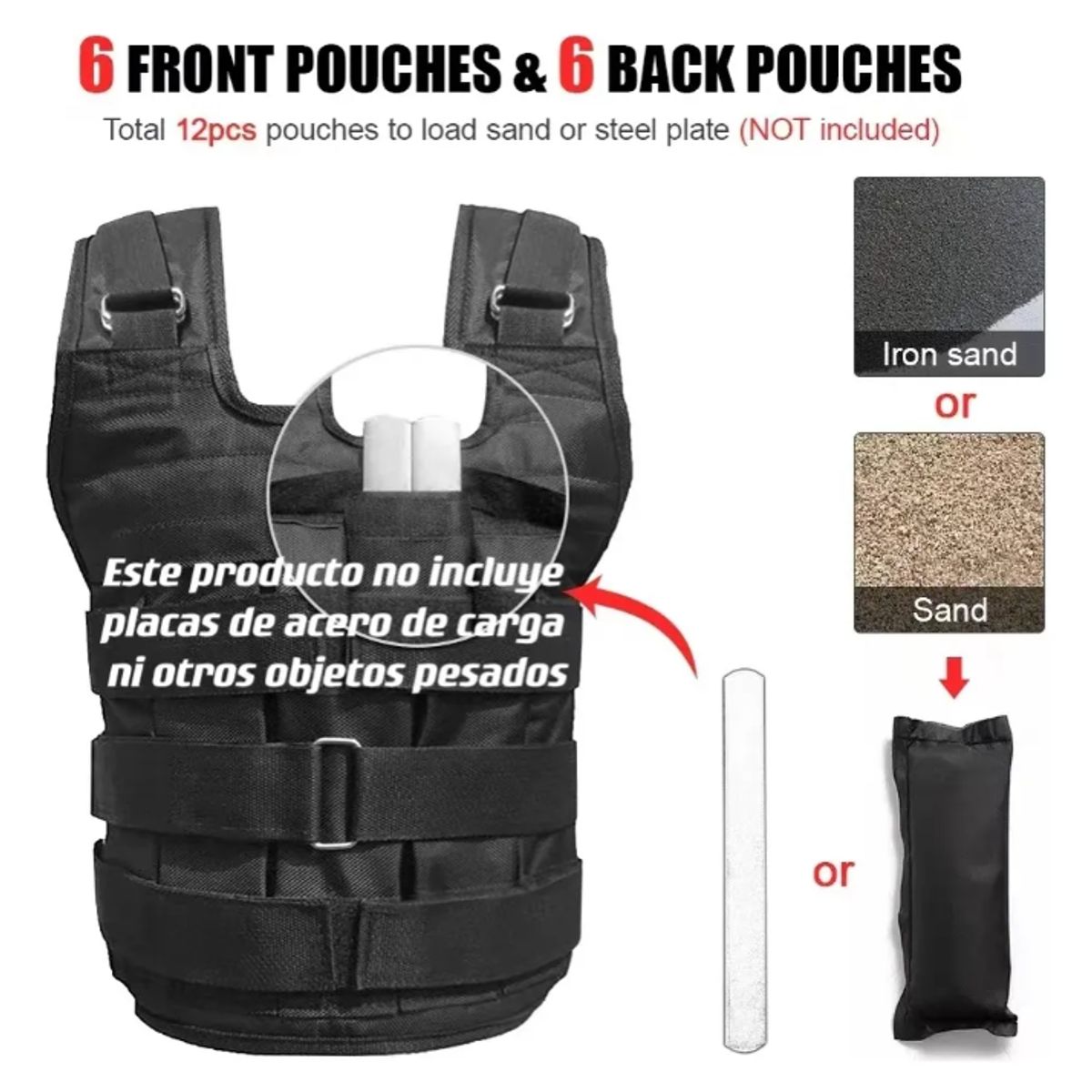GENERICO - Chaleco Con Peso Ajustable