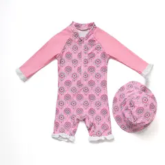BONVERANO - Traje De Baño Manga Larga Bebé Niñas Protección Solar UV