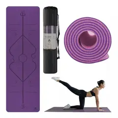 TATEE - Mat Yoga Colchoneta Esterilla de fitness 6mm Yoga y pilates