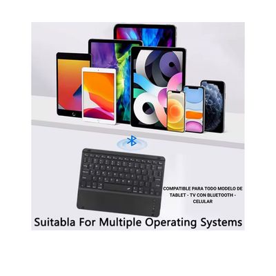 Imagen 2 del producto Teclado Bluetooth Touchpad Para Tablet Samsung iPad