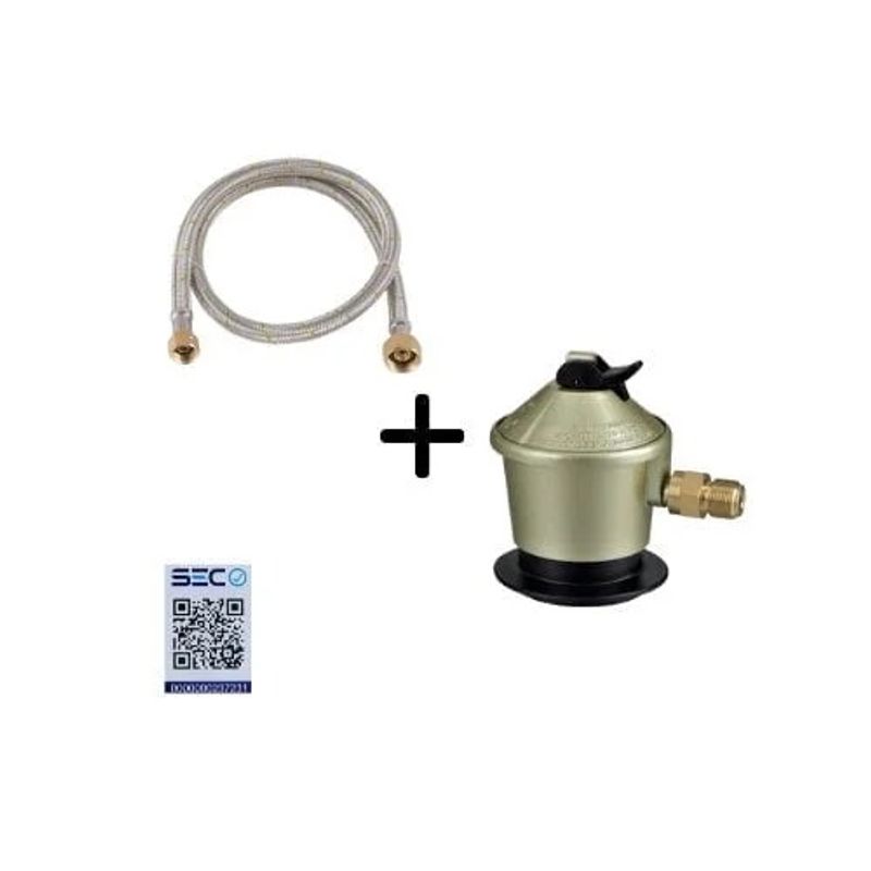 GENERICO - Kit regulador de gas + flexib le 38 x 12 SERCOGAS KIT
