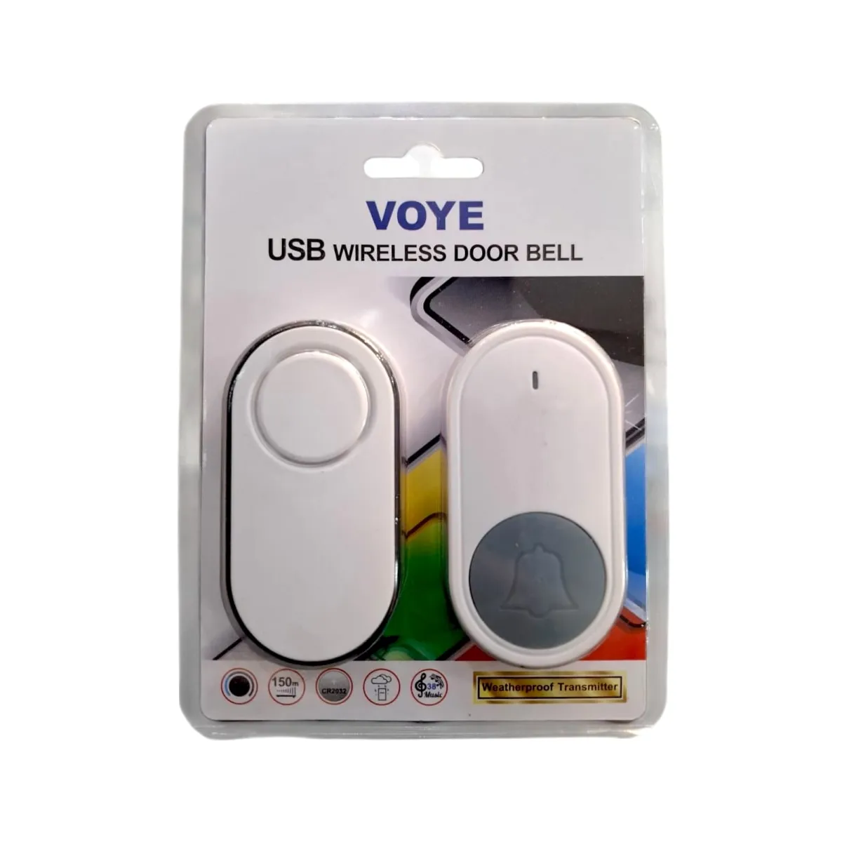 MALIK - Voye - Timbre Moderno Recargable USB Sin Instalación