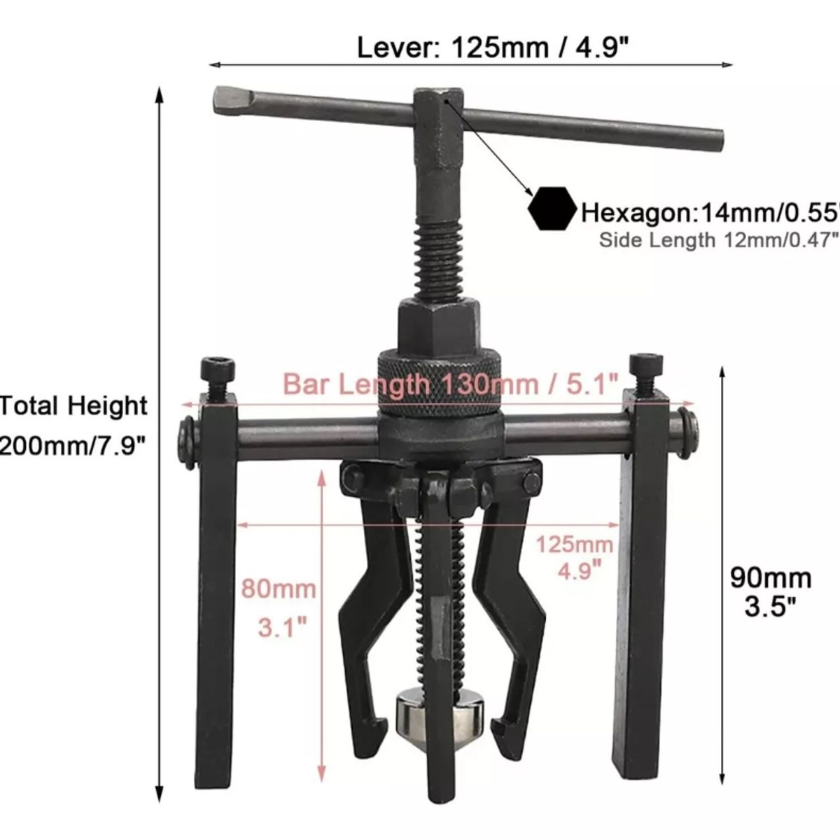 ATURE - Extractor De Engranaje Extractor De Rodamiento Interno 14-38