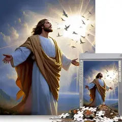 GENERICO - Puzzle 1000 Piezas 75x50cm Nuestra Señora Y Jesús-Jesús-1